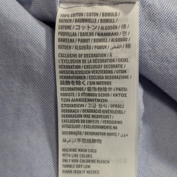 Abercrombie & Fitch mens L button up denim muscle shirt - Picture 5 of 6